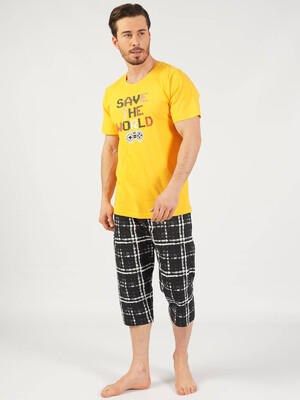 Купить Комплект из натурального хлопка с капри GAZZAZ 0123232841 в Украина в Lingerie.ua - Одяг для дому та відпочинку, Фото 3