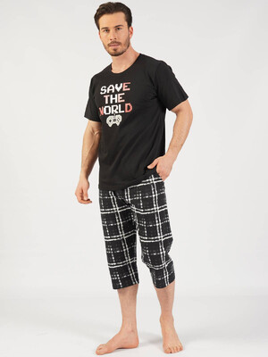 Купить Комплект из натурального хлопка с капри GAZZAZ 0123232841 в Украина в Lingerie.ua - Одяг для дому та відпочинку, Фото 6