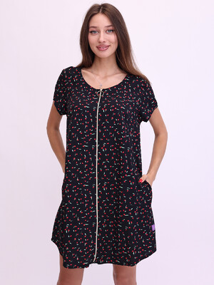 Купить Халат из штапеля на молнии LINGERIE 170595 в Украина в Lingerie.ua - Одяг для дому та відпочинку, Фото 2