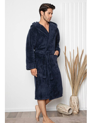 Купить Халат из велсофта мужской с капюшоном COCOON F14-5460 в Украина в Lingerie.ua - Одяг для дому та відпочинку, Фото 9