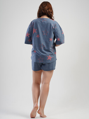 Купить Хлопковый комплект с шортами VIENETTA 1100251201 в Украина в Lingerie.ua - Одяг для дому та відпочинку, Фото 4