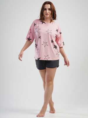 Купить Хлопковый комплект с шортами VIENETTA 1100251201 в Украина в Lingerie.ua - Одяг для дому та відпочинку, Фото 5