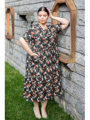 Купить Платье из вискозы женское большого размера COCOON J5-5040 в Украина