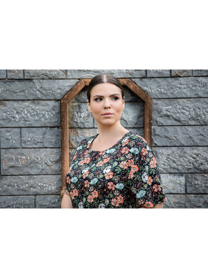 Купить Платье из вискозы женское большого размера COCOON J5-5040 в Украина в Lingerie.ua - Одяг для дому та відпочинку, Фото 3