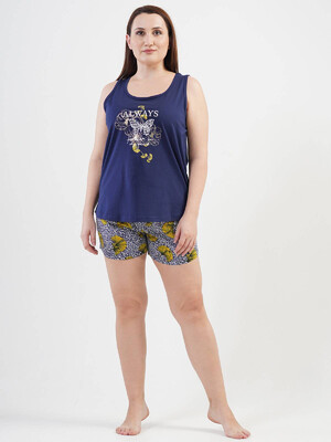 Купить Хлопковый комплект с шортами VIENETTA 1121250725 в Украина в Lingerie.ua - Одяг для дому та відпочинку, Фото 1