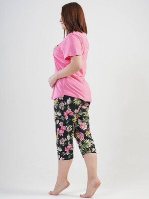 Купить Хлопковый комплект большого размера с капри VIENETTA 2011040080 в Украина в Lingerie.ua - Одяг для дому та відпочинку, Фото 2