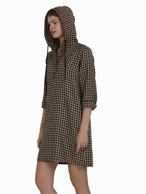 Купить Фланелевое короткое платье с капюшоном JEN 02404 в Украина в Lingerie.ua - Одяг для дому та відпочинку, Фото 2