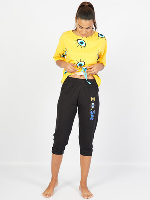 Купить Хлопковый комплект с капри VIENETTA 1050580371 в Украина в Lingerie.ua - Одяг для дому та відпочинку, Фото 2