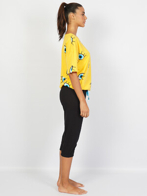 Купить Хлопковый комплект с капри VIENETTA 1050580371 в Украина в Lingerie.ua - Одяг для дому та відпочинку, Фото 4