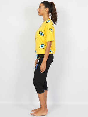 Купить Хлопковый комплект с капри VIENETTA 1050580371 в Украина в Lingerie.ua - Одяг для дому та відпочинку, Фото 7