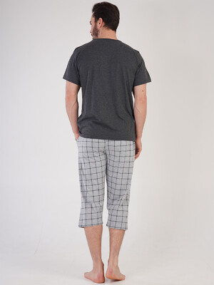 Купить Хлопковый комплект с капри в клетку VIENETTA MAN 2110811708 в Украина в Lingerie.ua - Одяг для дому та відпочинку, Фото 4