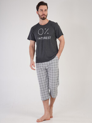 Купить Хлопковый комплект с капри в клетку VIENETTA MAN 2110811708 в Украина в Lingerie.ua - Одяг для дому та відпочинку, Фото 5
