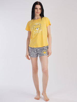 Купить Хлопковая пижама с шортами VIENETTA 2115162923 в Украина в Lingerie.ua - Одяг для дому та відпочинку, Фото 4