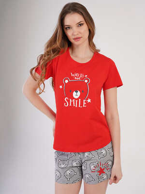 Купить Хлопковая пижама с шортами VIENETTA 2115162923 в Украина в Lingerie.ua - Одяг для дому та відпочинку, Фото 6