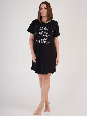 Купить Хлопковая ночная сорочка с коротким рукавом VIENETTA 2121140000 в Украина в Lingerie.ua - Одяг для дому та відпочинку, Фото 1