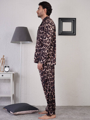 Купить Шелковая пижама с леопардовым принтом VIENETTA MAN 1611920000 в Украина в Lingerie.ua - Одяг для дому та відпочинку, Фото 4