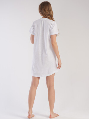 Купить Хлопковая туника с коротким рукавом VIENETTA 2112590000 в Украина в Lingerie.ua - Одяг для дому та відпочинку, Фото 3