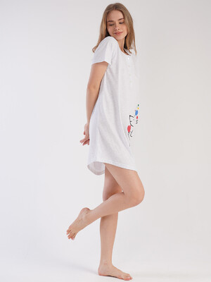 Купить Хлопковая туника с коротким рукавом VIENETTA 2112590000 в Украина в Lingerie.ua - Одяг для дому та відпочинку, Фото 9