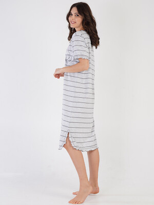 Купить Хлопковая туника с коротким рукавом VIENETTA 2112041769 в Украина в Lingerie.ua - Одяг для дому та відпочинку, Фото 4