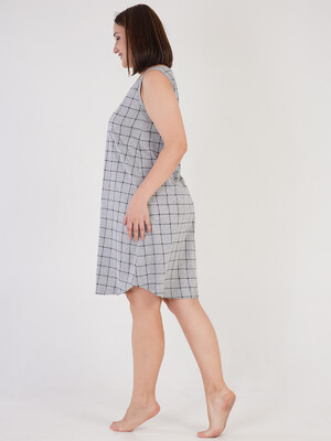 Купить Хлопковая ночная сорочка в клетку VIENETTA 2115411708 в Украина в Lingerie.ua - Одяг для дому та відпочинку, Фото 3