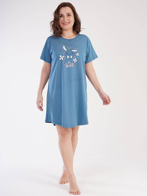 Купить Хлопковая ночная сорочка свободного покроя VIENETTA 2121790000 в Украина в Lingerie.ua - Одяг для дому та відпочинку, Видео