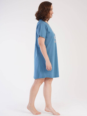 Купить Хлопковая ночная сорочка свободного покроя VIENETTA 2121790000 в Украина в Lingerie.ua - Одяг для дому та відпочинку, Фото 3