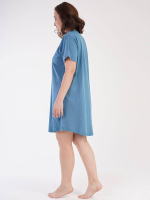 Купить Хлопковая ночная сорочка свободного покроя VIENETTA 2121790000 в Украина в Lingerie.ua - Одяг для дому та відпочинку, Фото 4