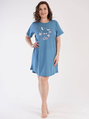 Купить Хлопковая ночная сорочка свободного покроя VIENETTA 2121790000 в Украина в Lingerie.ua - Одяг для дому та відпочинку, Фото 5