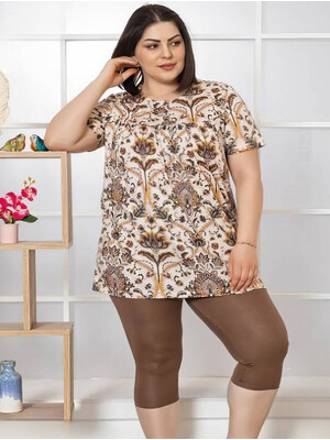 Купить Бавовняний комплект літній з капрі COCOON J6-6042 в Украина