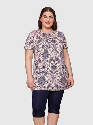 Купить Хлопковый комплект летний с капри COCOON J6-6042 в Украина в Lingerie.ua - Одяг для дому та відпочинку, Фото 2