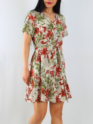 Купить Платье рубашка с широкой оборкой JEN 03114 в Украина