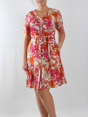 Купить Платье рубашка с широкой оборкой JEN 03114 в Украина в Lingerie.ua - Одяг для дому та відпочинку, Фото 3