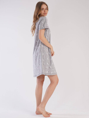 Купить Трикотажная ночная сорочка с коротким рукавом VIENETTA 2123540555 в Украина в Lingerie.ua - Одяг для дому та відпочинку, Фото 6