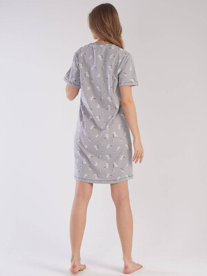 Купить Трикотажная ночная сорочка с коротким рукавом VIENETTA 2123540555 в Украина в Lingerie.ua - Одяг для дому та відпочинку, Фото 7