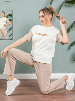 Хлопковый костюм с брюками COCOON Relax К8-8507