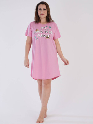 Купить Хлопковая ночная сорочка большого размера VIENETTA 2121020000 в Украина в Lingerie.ua - Одяг для дому та відпочинку, Фото 1