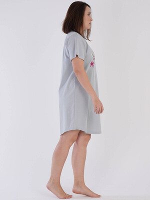 Купить Хлопковая ночная сорочка большого размера VIENETTA 2121020000 в Украина в Lingerie.ua - Одяг для дому та відпочинку, Фото 4