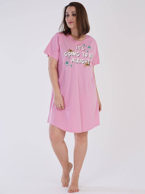 Купить Хлопковая ночная сорочка большого размера VIENETTA 2121020000 в Украина в Lingerie.ua - Одяг для дому та відпочинку, Фото 6