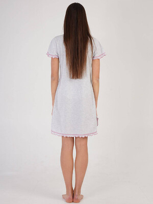 Купить Хлопковая ночная сорочка на пуговицах VIENETTA 3020010000 в Украина в Lingerie.ua - Одяг для дому та відпочинку, Фото 3