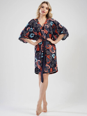 Купить Халат жіночий з віскози на запах VIENETTA 1111102420 в Украина в Lingerie.ua - Одяг для дому та відпочинку, Фото 2