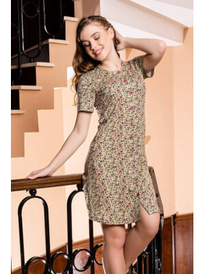 Купить Літній короткий халат на ґудзиках COCOON J4-4179 в Украина