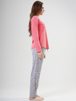 Купить Хлопковая пижама с брюками VIENETTA 2041780021 в Украина в Lingerie.ua - Одяг для дому та відпочинку, Фото 2