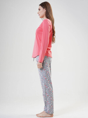 Купить Хлопковая пижама с брюками VIENETTA 2041780021 в Украина в Lingerie.ua - Одяг для дому та відпочинку, Фото 4
