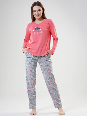 Купить Хлопковая пижама с брюками VIENETTA 2041780021 в Украина в Lingerie.ua - Одяг для дому та відпочинку, Фото 6
