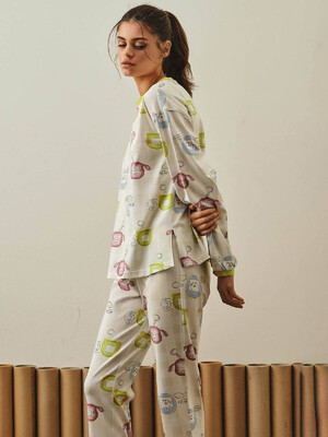 Купить Хлопковая пижама с длинным рукавом и брюками HAYS 27212 в Украина в Lingerie.ua - Одяг для дому та відпочинку, Фото 9