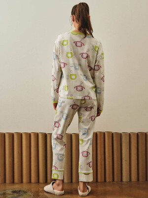 Купить Хлопковая пижама с длинным рукавом и брюками HAYS 27212 в Украина в Lingerie.ua - Одяг для дому та відпочинку, Фото 8