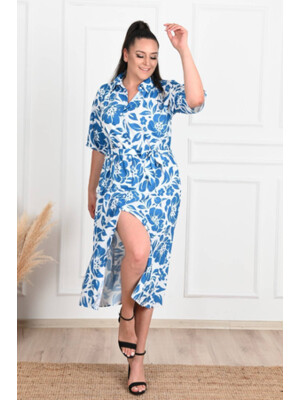 Купить Платье рубашка с цветочным принтом ADROM 5089 в Украина в Lingerie.ua - Одяг для дому та відпочинку, Фото 1