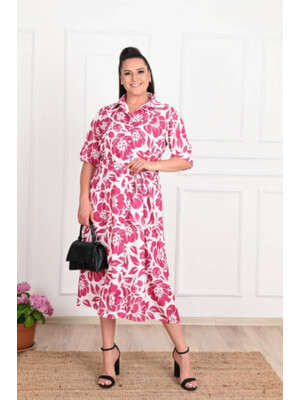 Купить Платье рубашка с цветочным принтом ADROM 5089 в Украина в Lingerie.ua - Одяг для дому та відпочинку, Фото 4