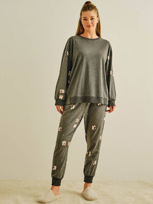 Купить Хлопковая пижама с длинным рукавом и брюками HAYS 27402  в Украина в Lingerie.ua - Одяг для дому та відпочинку, Фото 1