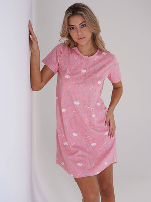 Купить Хлопковая ночная сорочка с цветочным принтом VIENETTA 2123600751 в Украина в Lingerie.ua - Одяг для дому та відпочинку, Фото 5